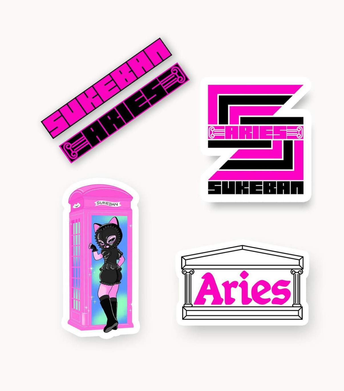 Sukeban x Aries Sticker Pack